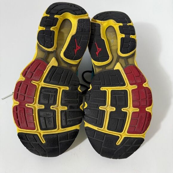 Mizuno Womens Wave Inspire 10th Anniversary Blue Yellow Running Shoes Size 11 - Picture 8 of 8